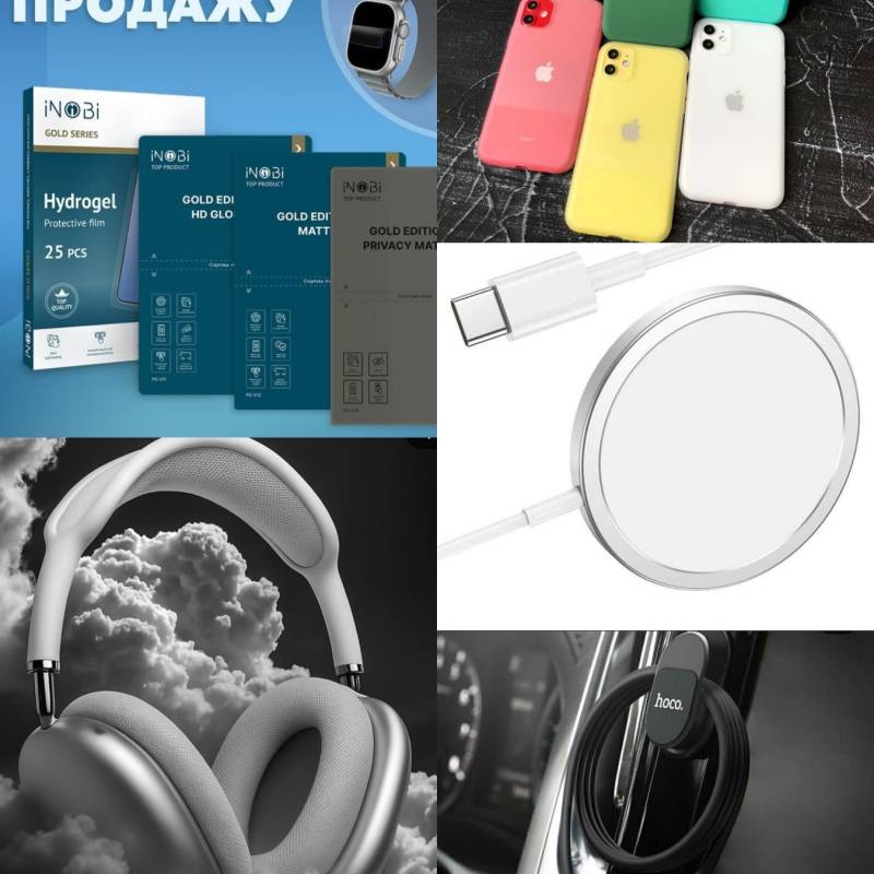 Магазин мобільні аксесуари Буча. Чохли для мобільного смартфону, ремонт телефонів, зарядні пристрої, навушники